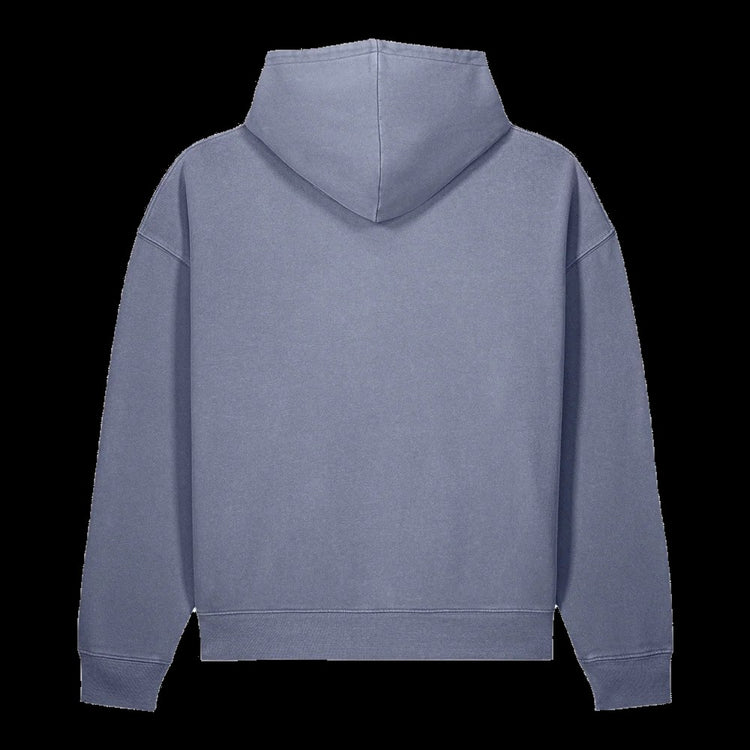 CREDO BROOKLYN ANVIL & HAMMER GARMENT-DYED HOODIE – BLUE GREY