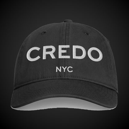 CREDO NYC 3D PUFF WASHED CAP – BLACK