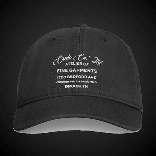 CREDO CO. LTD FINE GARMENTS 1700 BEDFORD WASHED CAP – BLACK