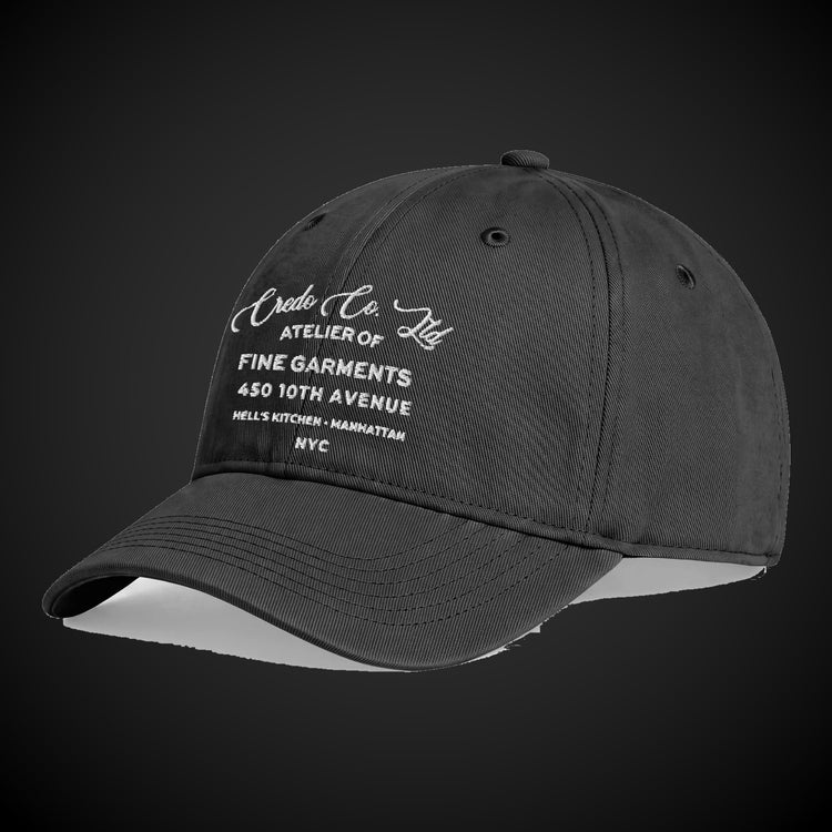 CREDO CO. LTD ATELIER HELL’S KITCHEN WASHED CAP – BLACK
