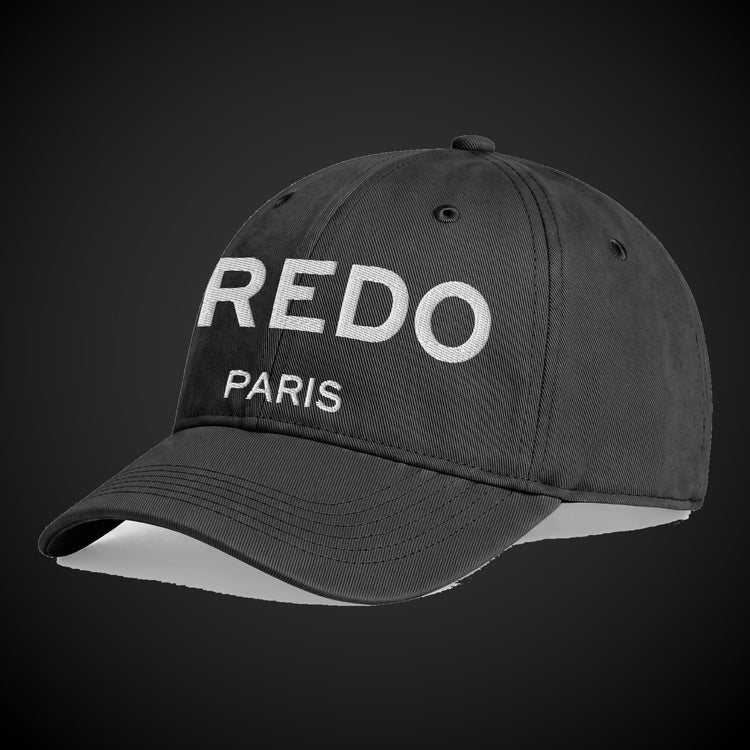CREDO PARIS 3D PUFF WASHED CAP – BLACK
