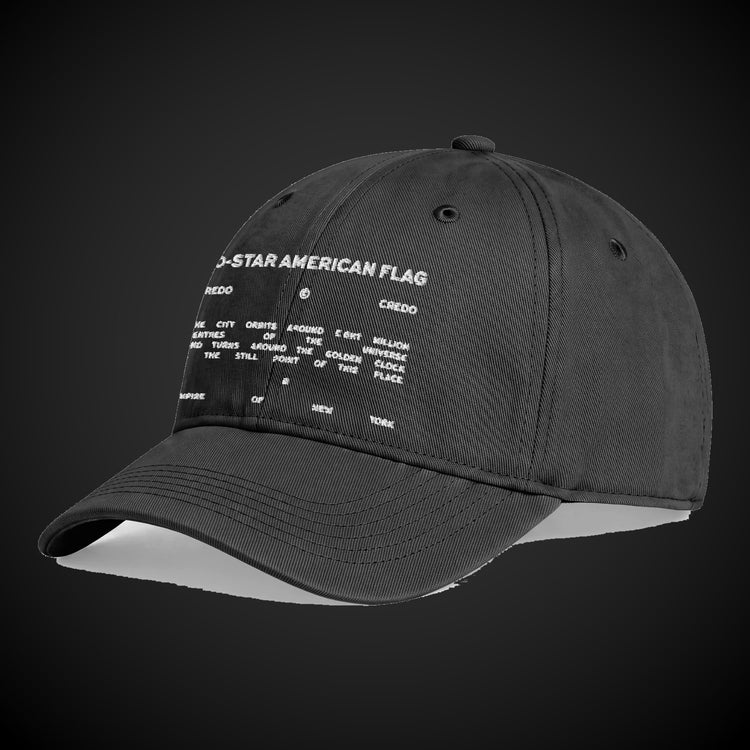 CREDO NYC 50 STAR AMERICAN FLAG WASHED CAP – BLACK