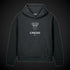 CREDO NYC V-TWIN GARMENT-DYED HOODIE – BLACK ROCK