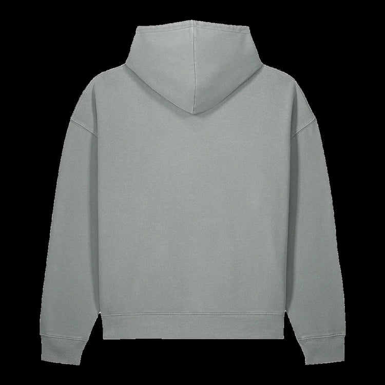 CREDO NYC ENGINE BLOCK GARMENT-DYED HOODIE – MISTY GREY