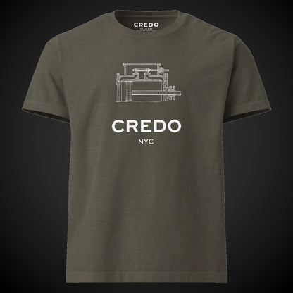CREDO NYC ENGINE BLOCK WASHED TEE – WASHED CHARCOAL