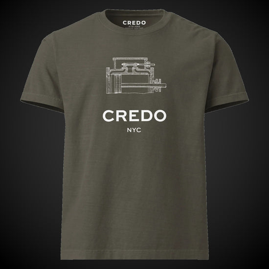 CREDO NYC ENGINE BLOCK WASHED TEE – WASHED CHARCOAL