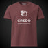 CREDO BROOKLYN COUTURE LATHE WASHED TEE – WASHED MAROON