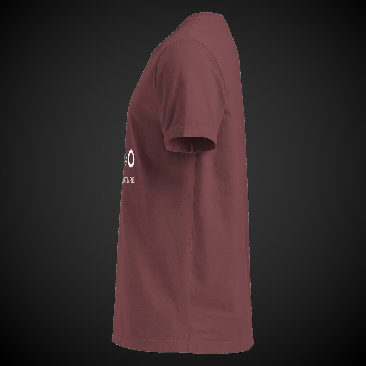 CREDO BROOKLYN COUTURE LATHE WASHED TEE – WASHED MAROON