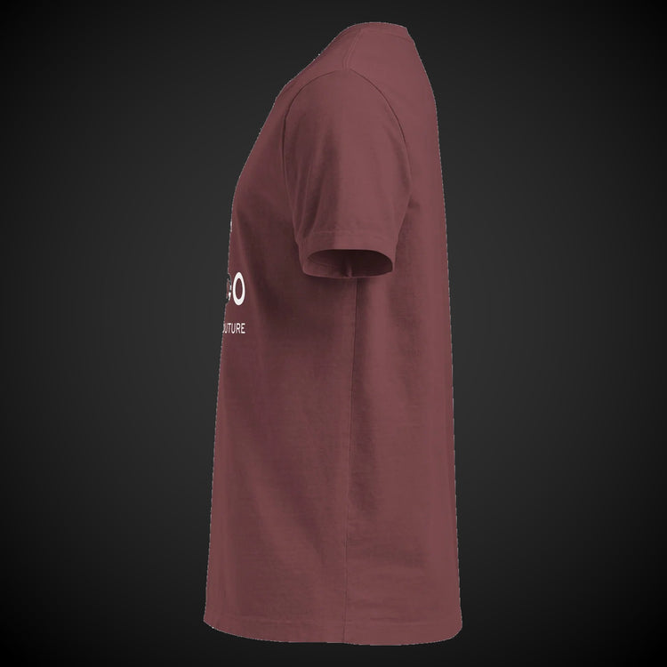 CREDO BROOKLYN COUTURE LATHE WASHED TEE – WASHED MAROON