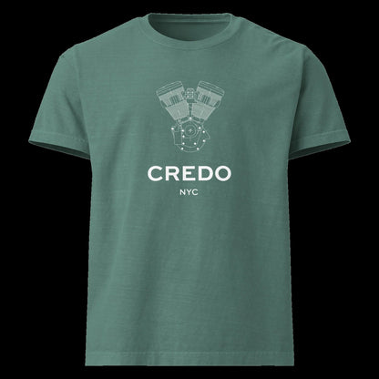 CREDO NYC V-TWIN WASHED TEE – WASHED PINE