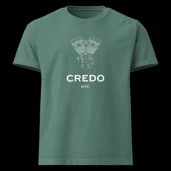 CREDO NYC V-TWIN WASHED TEE – WASHED PINE