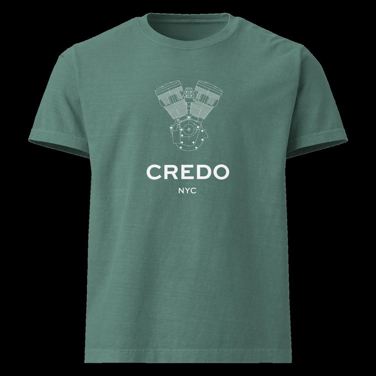 CREDO NYC V-TWIN WASHED TEE – WASHED PINE