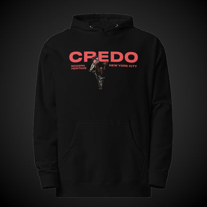 CREDO BMX BIG BIKE HOODIE – BLACK & LIGHT PINK