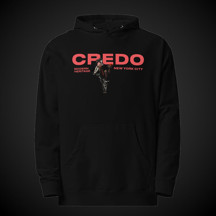 CREDO BMX BIG BIKE HOODIE – BLACK & LIGHT PINK