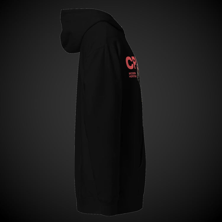 CREDO BMX BIG BIKE HOODIE – BLACK & LIGHT PINK