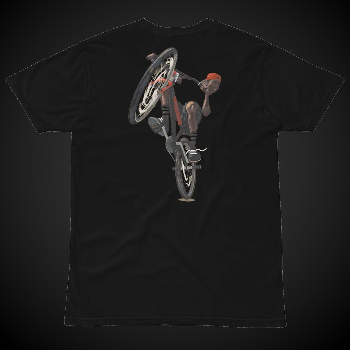 CREDO BMX LEFT CHEST & BIKE BACK TEE – BLACK
