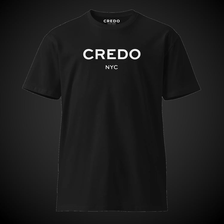 CREDO NYC WORDMARK TEE – BLACK
