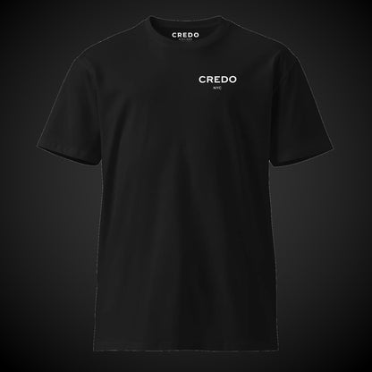 CREDO NYC LEFT CHEST TEE – BLACK