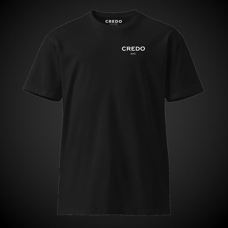 CREDO NYC LEFT CHEST TEE – BLACK