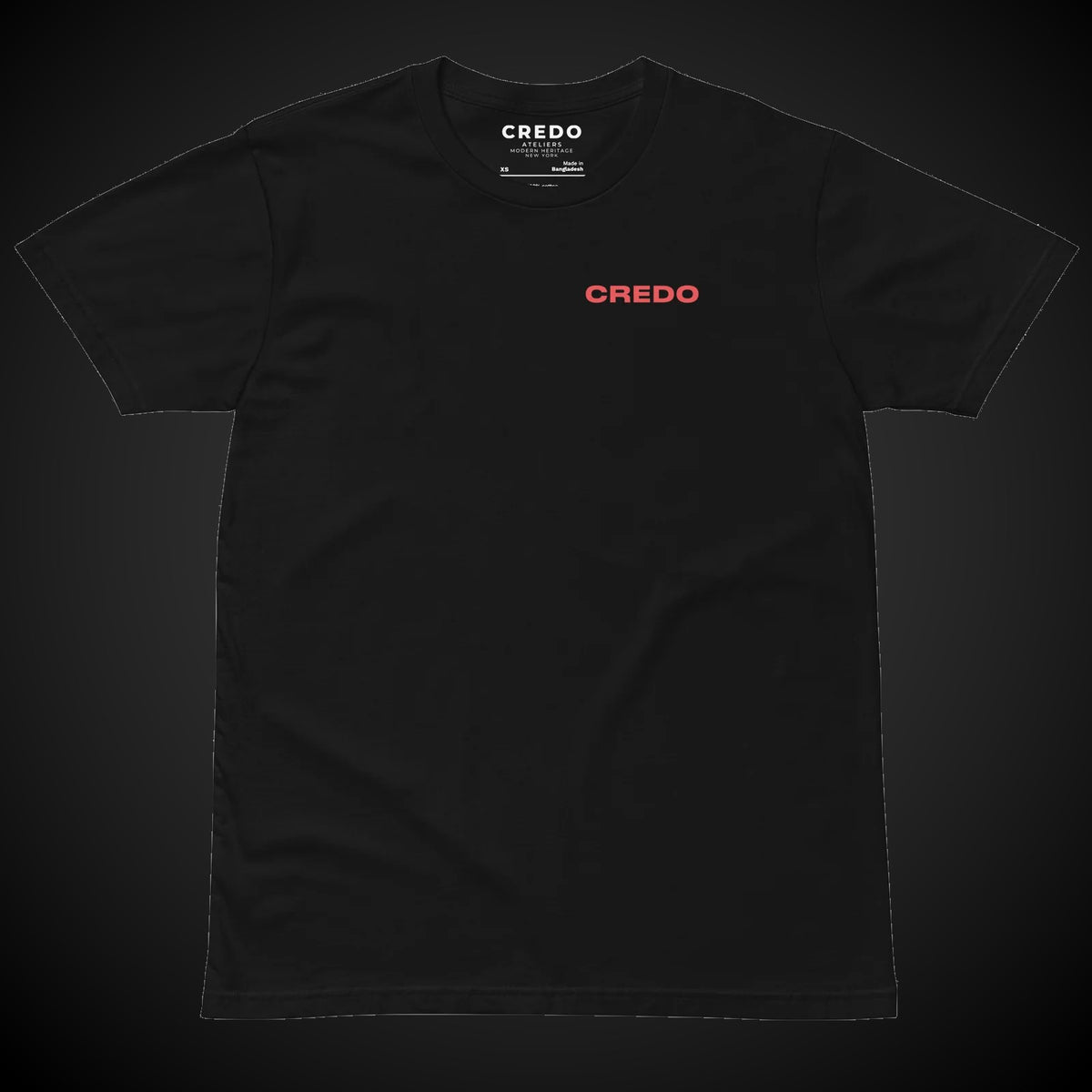 CREDO BMX LEFT CHEST & BIKE BACK TEE – BLACK