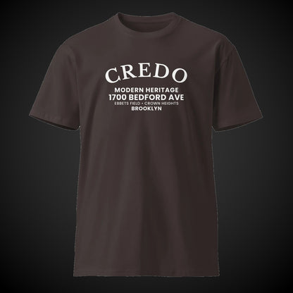 CREDO BROOKLYN ARCH TEE – BLACK & COAL