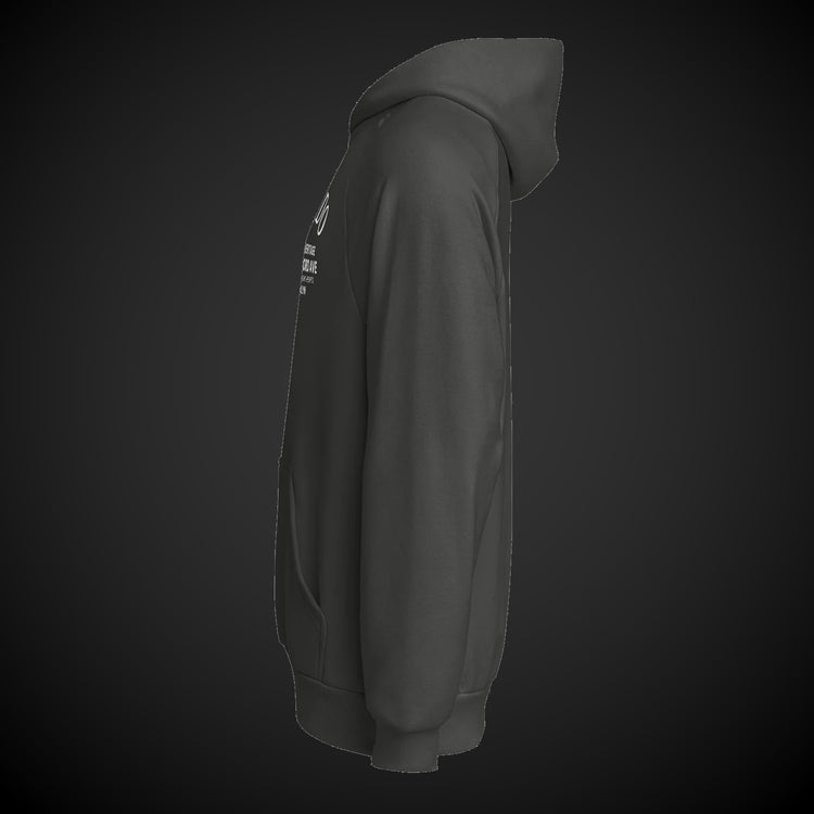CREDO BROOKLYN ARCH HEAVYWEIGHT HOODIE – BLACK & ASPHALT