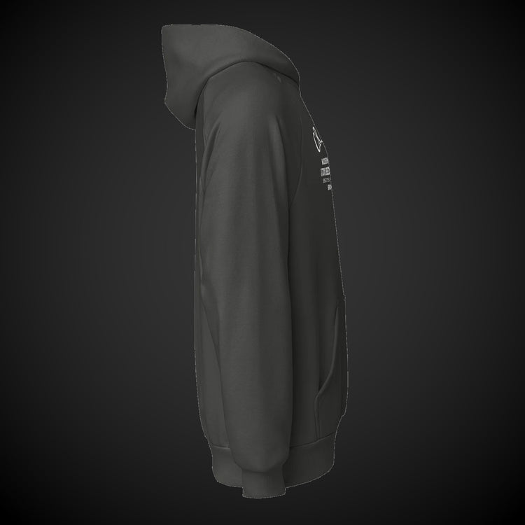CREDO BROOKLYN ARCH HEAVYWEIGHT HOODIE – BLACK & ASPHALT