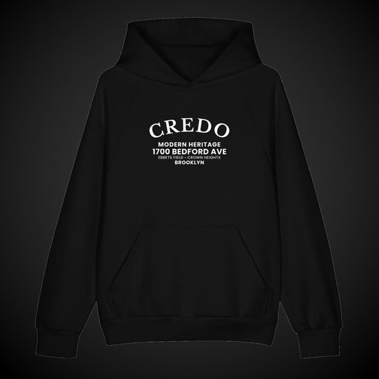 CREDO BROOKLYN ARCH HEAVYWEIGHT HOODIE – BLACK & ASPHALT