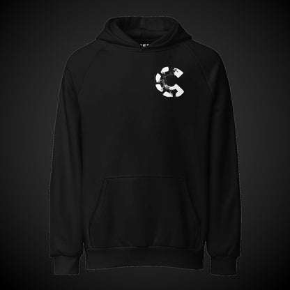 CREDO ICON C LEFT CHEST HEAVYWEIGHT HOODIE – BLACK
