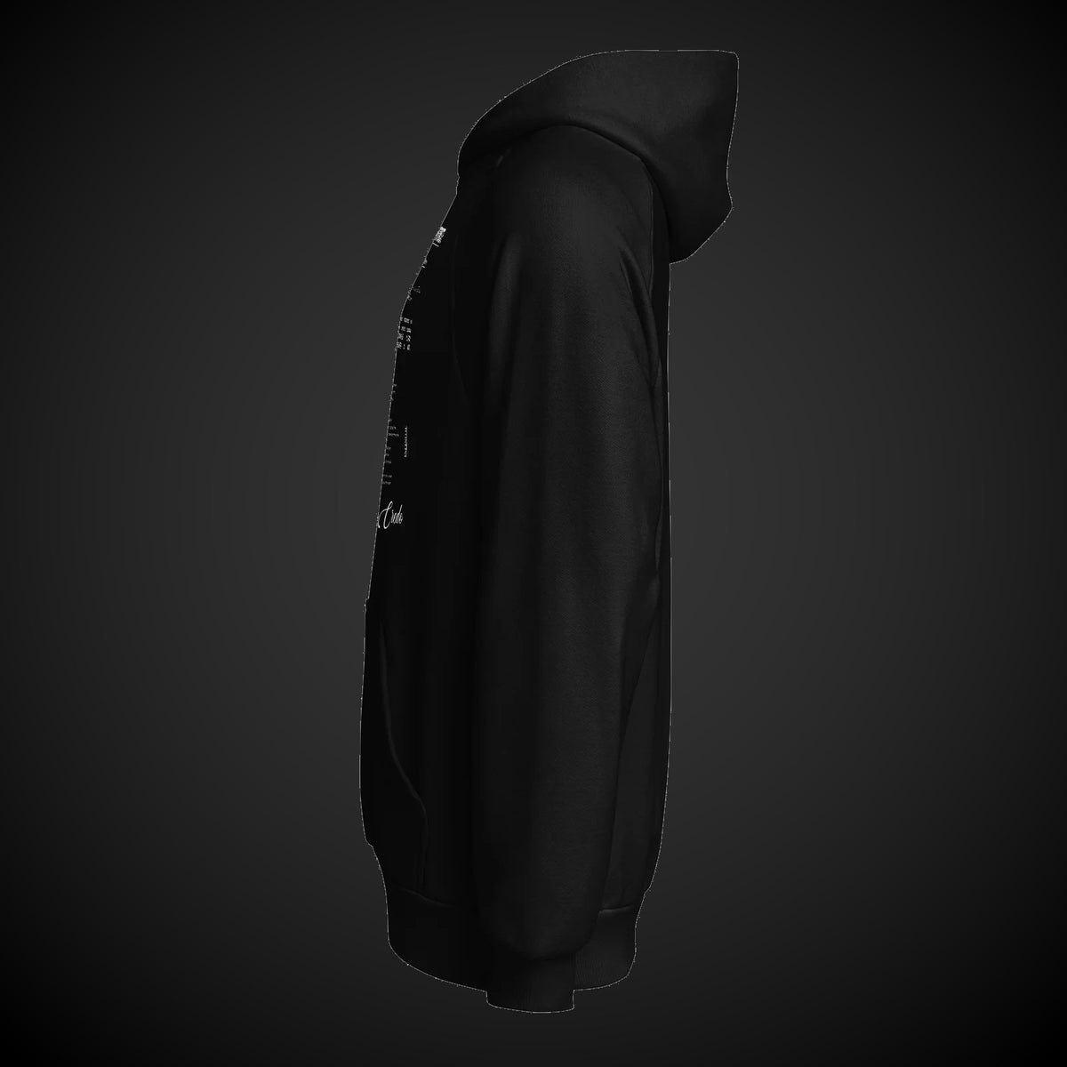 CREDO L’ANTITRADITION FUTURISTE MANIFESTO HEAVYWEIGHT HOODIE – BLACK