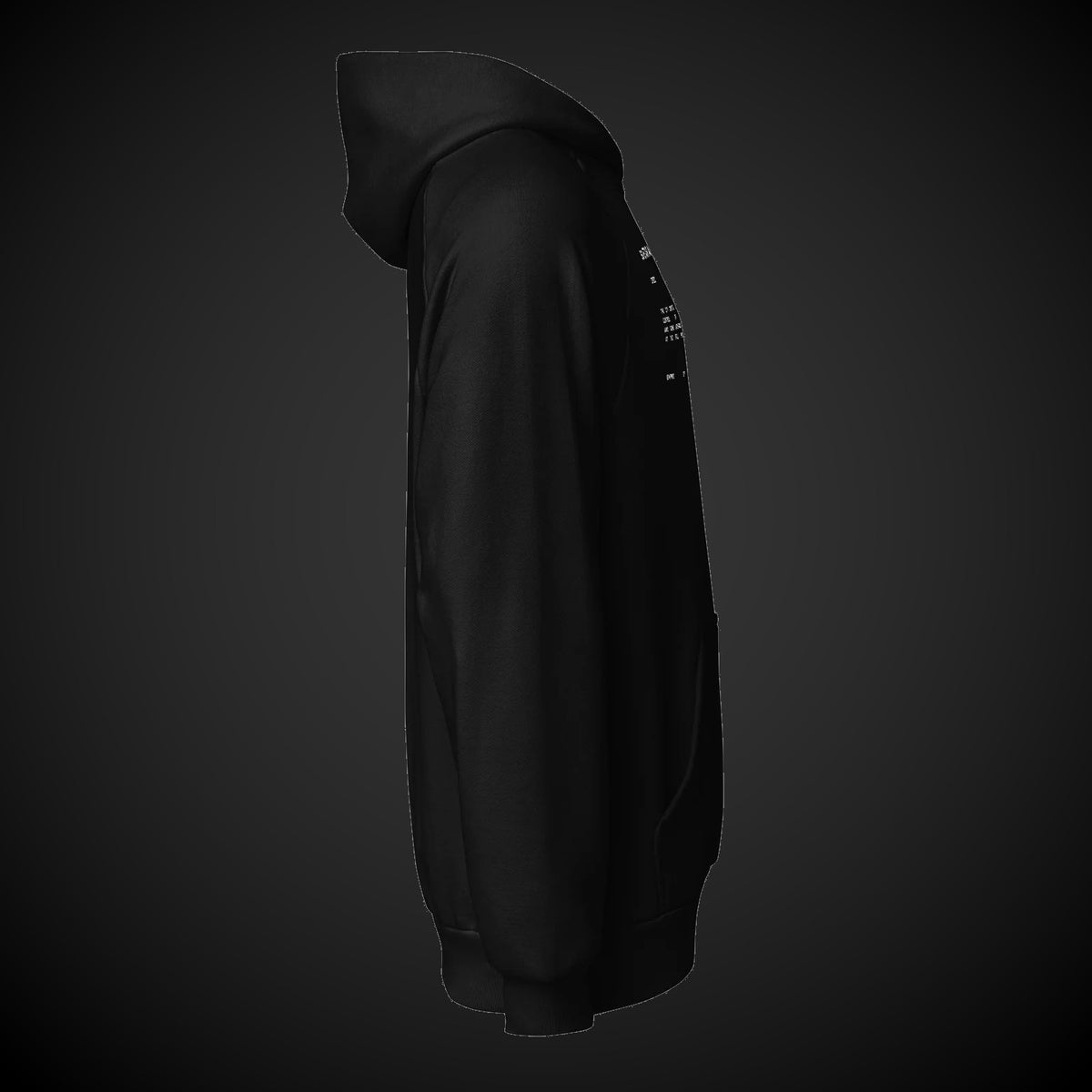 CREDO NYC 50 STAR AMERICAN FLAG HEAVYWEIGHT HOODIE – BLACK