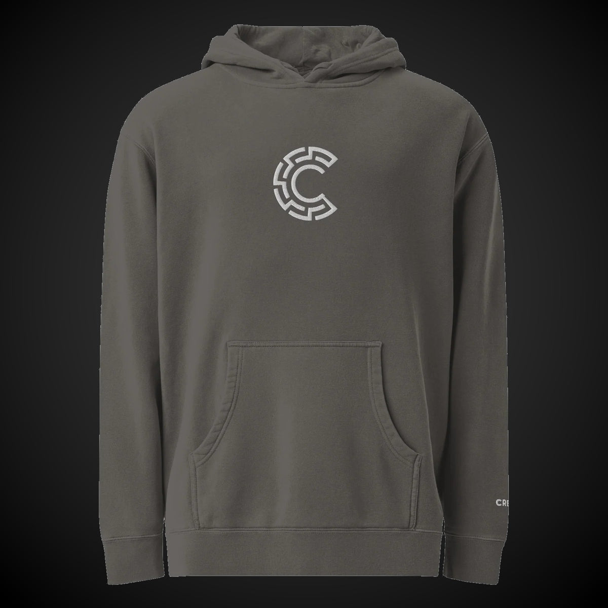 CREDO MAZE C WASHED HOODIE – PIGMENT BLACK