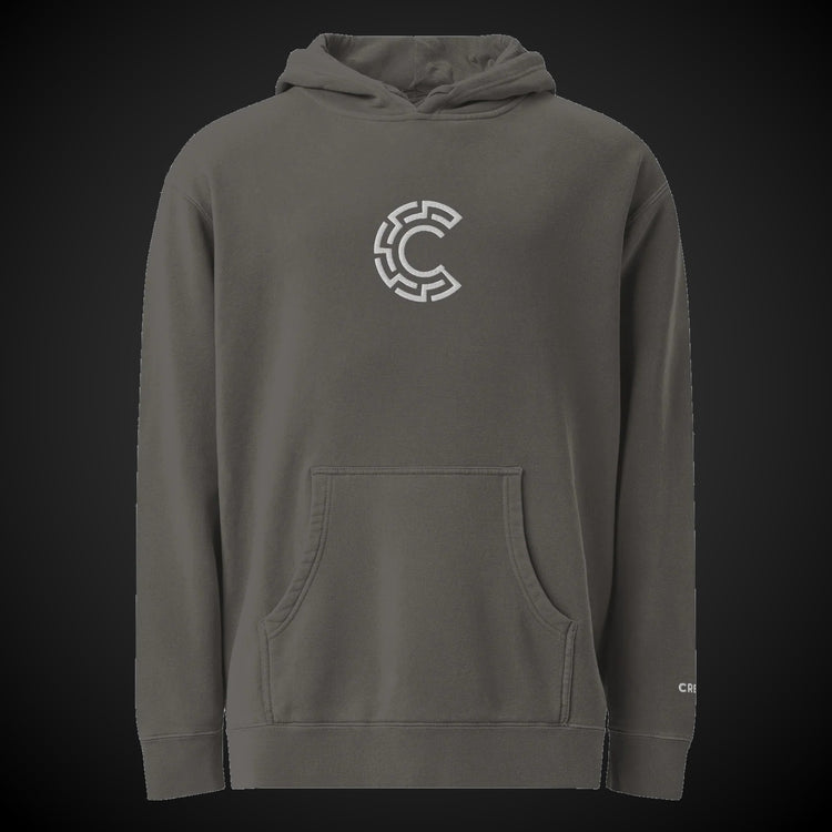 CREDO MAZE C WASHED HOODIE – PIGMENT BLACK