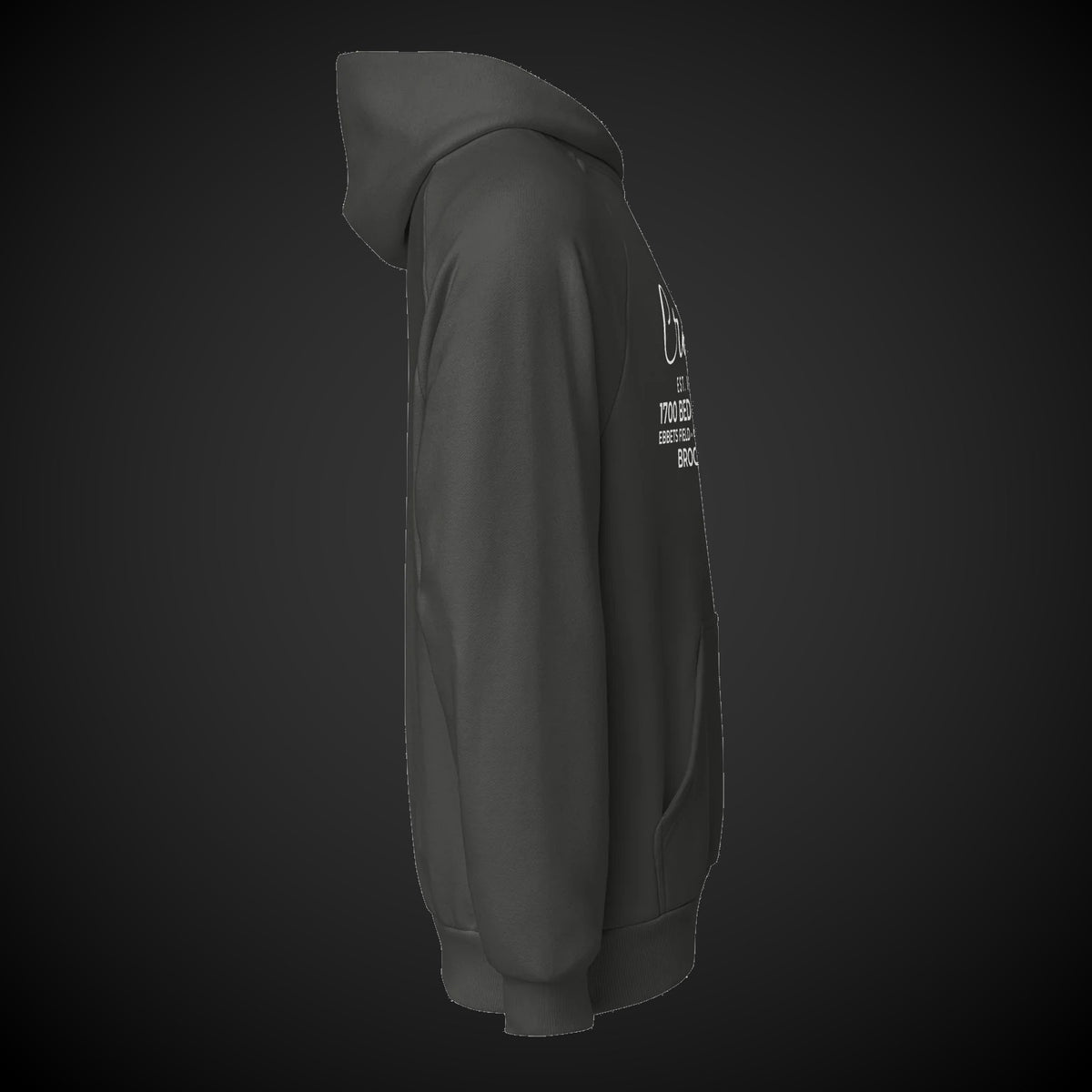 CREDO EST. 1976 BEDFORD SCRIPT HEAVYWEIGHT HOODIE – ASPHALT