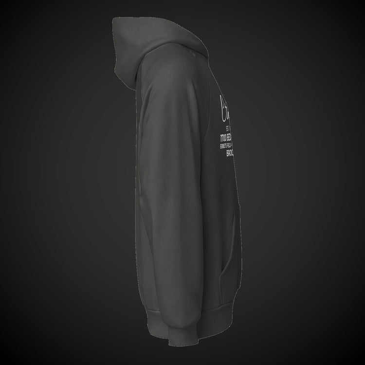 CREDO EST. 1976 BEDFORD SCRIPT HEAVYWEIGHT HOODIE – ASPHALT