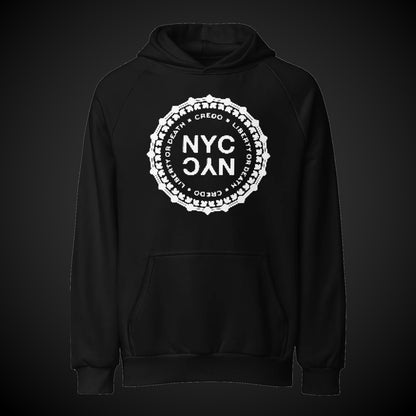 CREDO NYC LIBERTY SEAL HEAVYWEIGHT HOODIE – BLACK