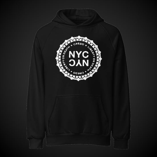 CREDO NYC LIBERTY SEAL HEAVYWEIGHT HOODIE – BLACK