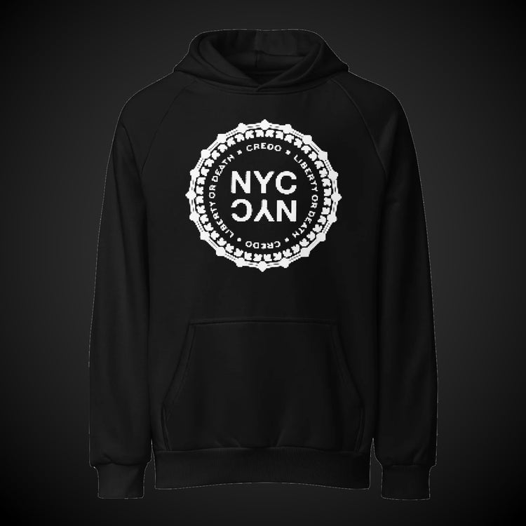 CREDO NYC LIBERTY SEAL HEAVYWEIGHT HOODIE – BLACK