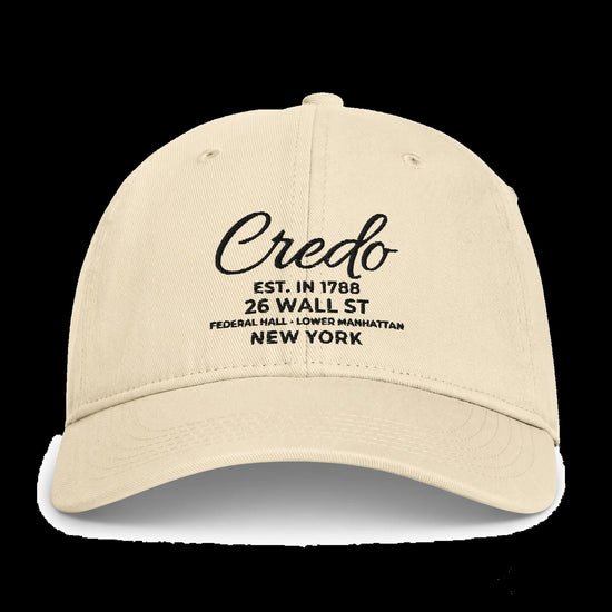 CREDO EST. 1788 WALL STREET WASHED CAP – IVORY
