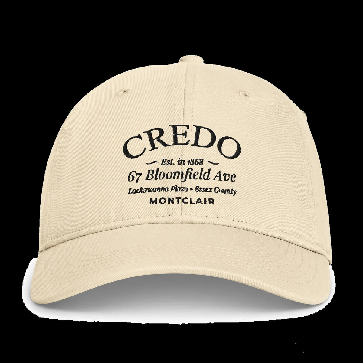 CREDO EST. 1868 MONTCLAIR SCRIPT WASHED CAP – IVORY