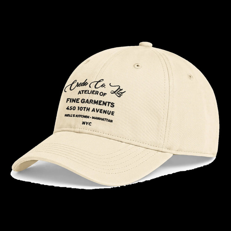 CREDO CO. LTD ATELIER HELL’S KITCHEN WASHED CAP – IVORY