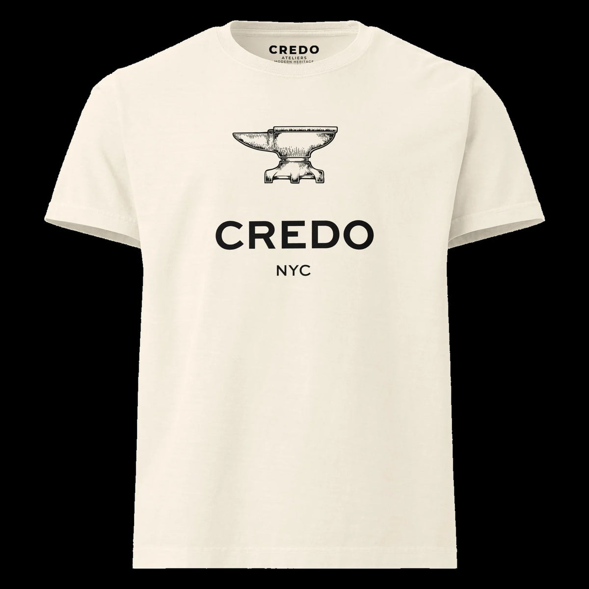 CREDO NYC ANVIL WASHED TEE – VINTAGE WHITE