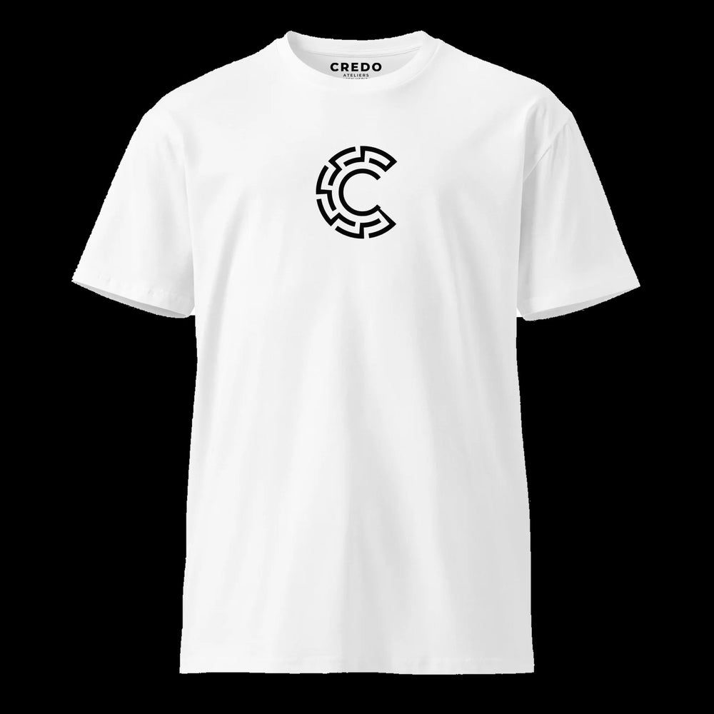 CREDO MAZE C CENTER CHEST TEE – WHITE