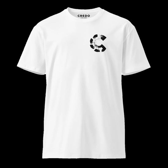 CREDO ICON C LEFT CHEST TEE – WHITE