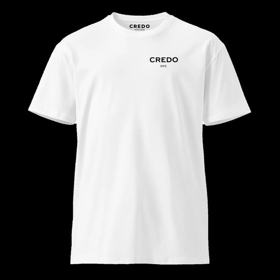 CREDO NYC LEFT CHEST TEE – WHITE