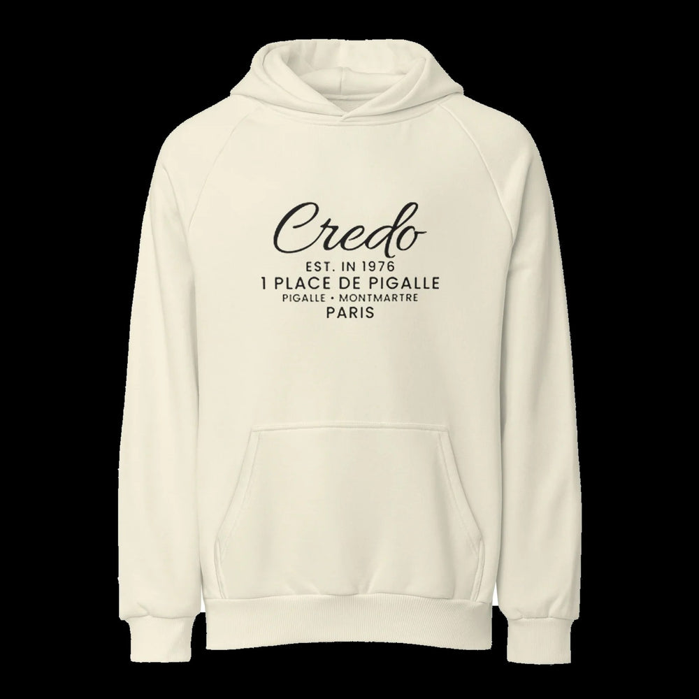 CREDO PARIS EST. 1976 HEAVYWEIGHT HOODIE – CREAM