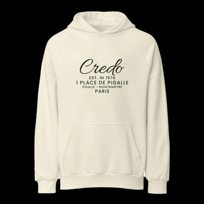 CREDO PARIS EST. 1976 HEAVYWEIGHT HOODIE – CREAM
