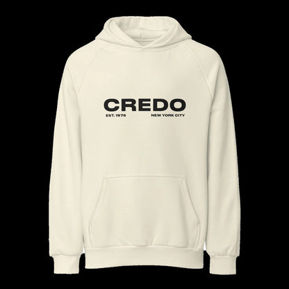 CREDO EST. 1976 LOCKUP HEAVYWEIGHT HOODIE – CREAM