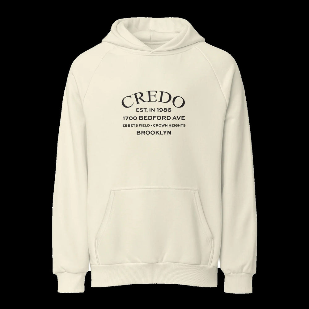 CREDO EST. 1986 BEDFORD HEAVYWEIGHT HOODIE – CREAM