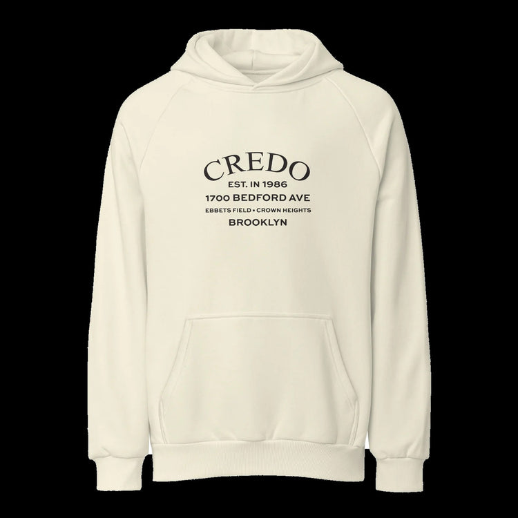 CREDO EST. 1986 BEDFORD HEAVYWEIGHT HOODIE – CREAM